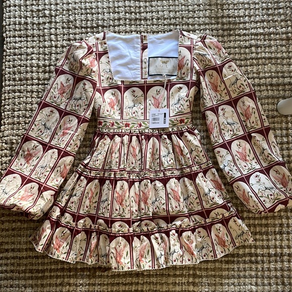 Agua by Agua Bendita Avena Garza Mini Dress NWT - Picture 5 of 8